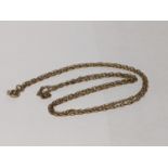 A 9ct gold chain, total weight 3.3g Location:
