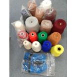 A selection of knitting machine yarn/wool Location: RAF