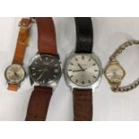 Mixed wristwatches to include two vintage gents Sekondas, ladies Timex and a ladies 9ct gold Kereo