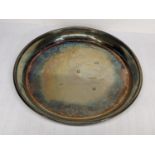 A late 20th century silver dish hallmarked London 1977, 136.5g Location: