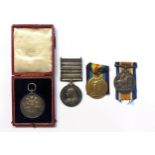 British late 19th/early 20th century medals awarded to W. Underwood to include the Queens South
