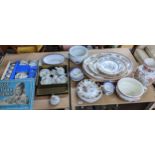 A mixed lot of Victorian and later ceramics to include turkey and meat platters, part wash set,