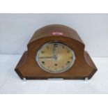 An Art Deco walnut cased Westminster chime clock Location: