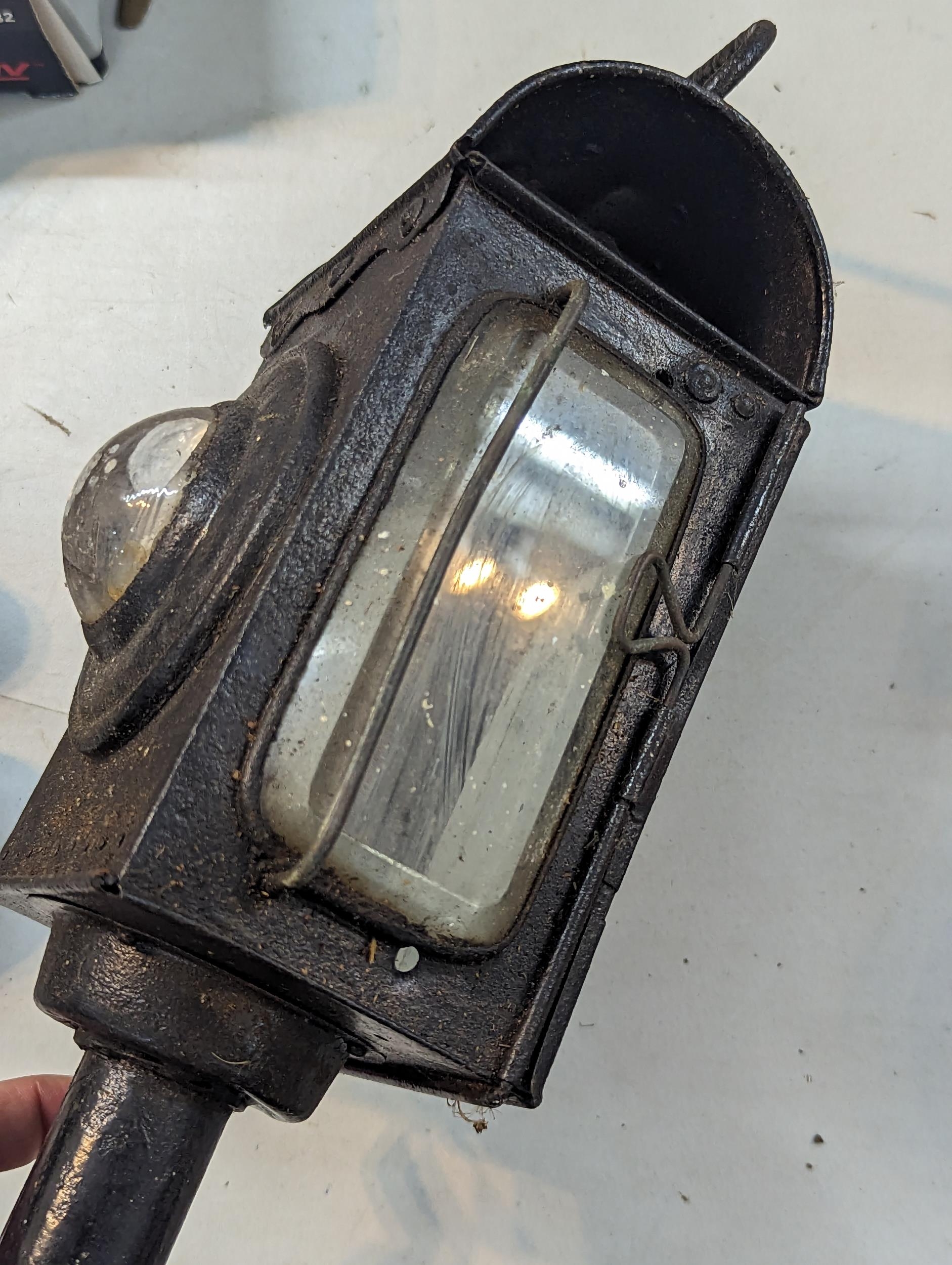 A late 19th/early 20th century British Railway lantern A/F Location: - Image 2 of 4