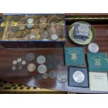 A small group of British, American coinage, along with commemorative coins to include some pre