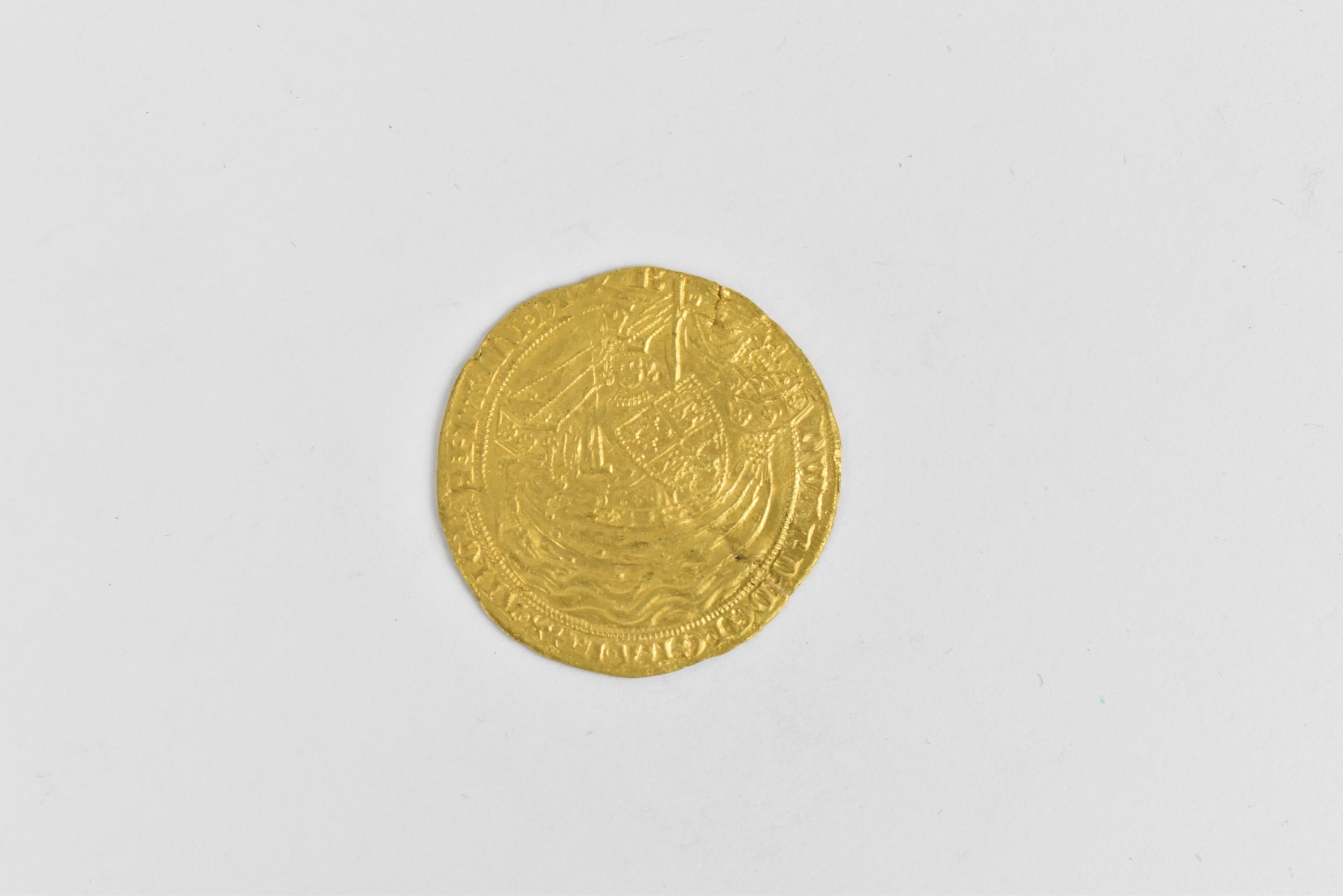 Kingdom of England - Edward III (1327-1377) gold Noble, mm. cross 2 (1354-1355) portrait of the