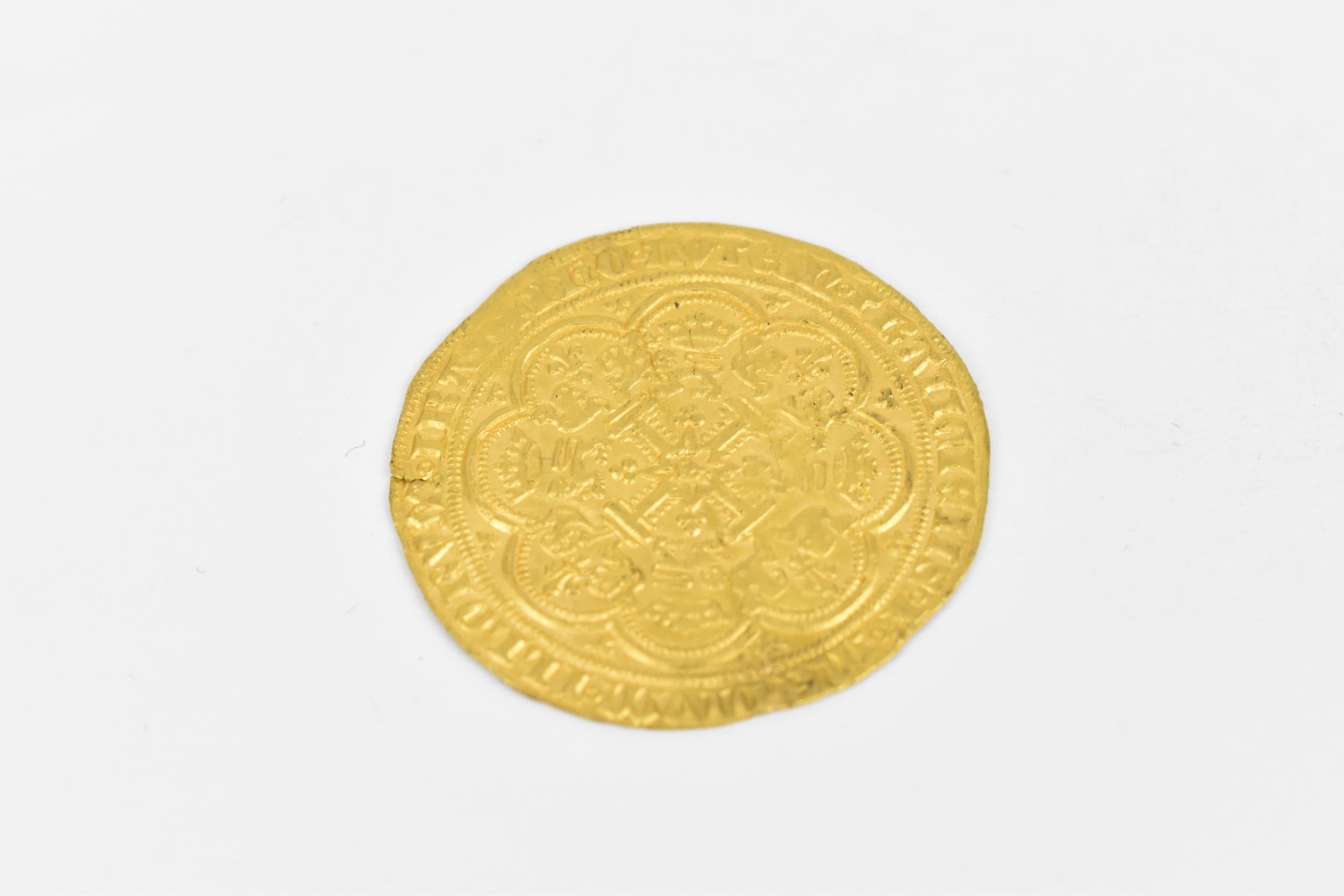 Kingdom of England - Edward III (1327-1377) gold Noble, mm. cross 2 (1354-1355) portrait of the - Image 6 of 7