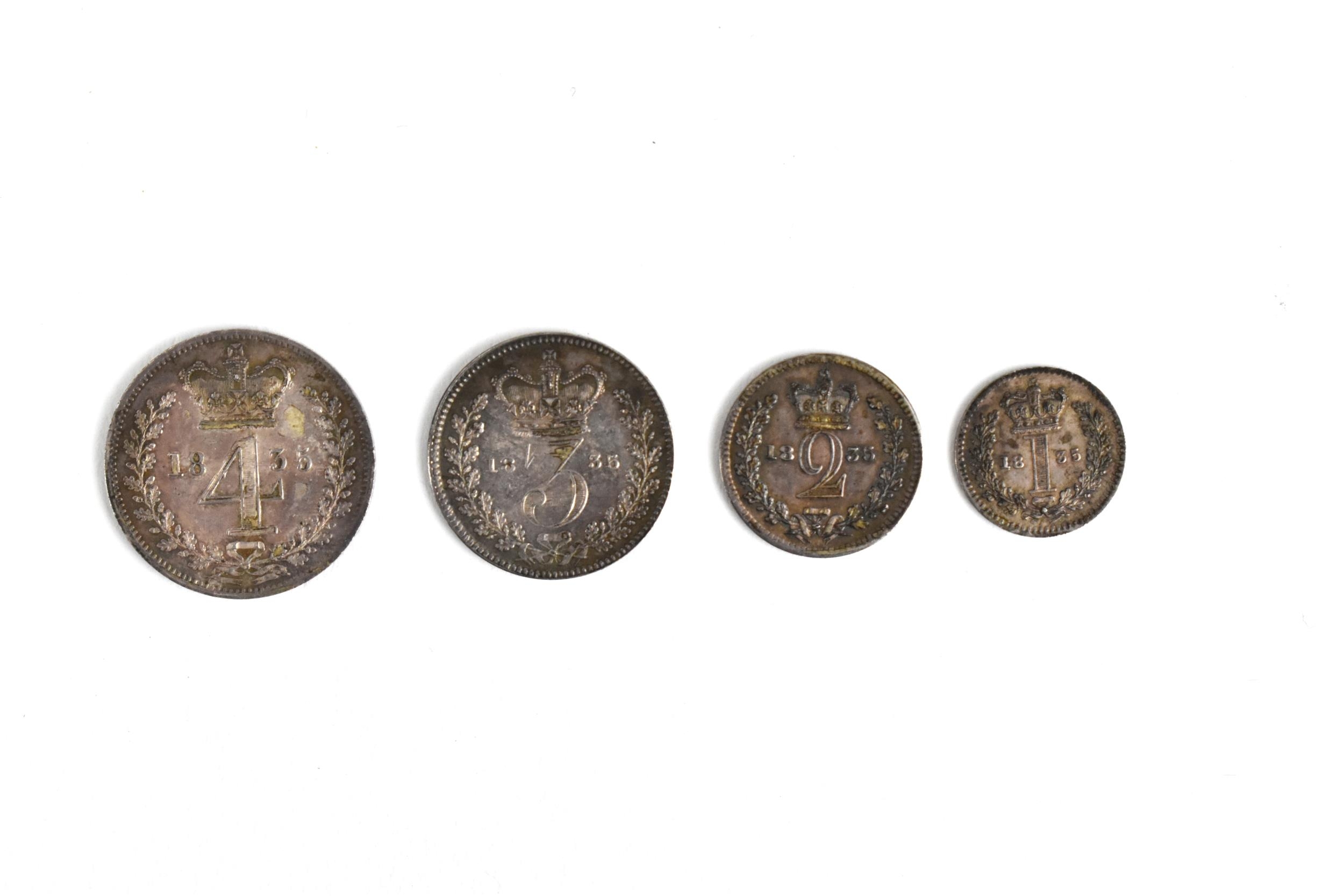 United Kingdom - William IV (1830-1837), Maundy Set, dated 1835, 4d, 3d, 2d and 1d - Image 4 of 6