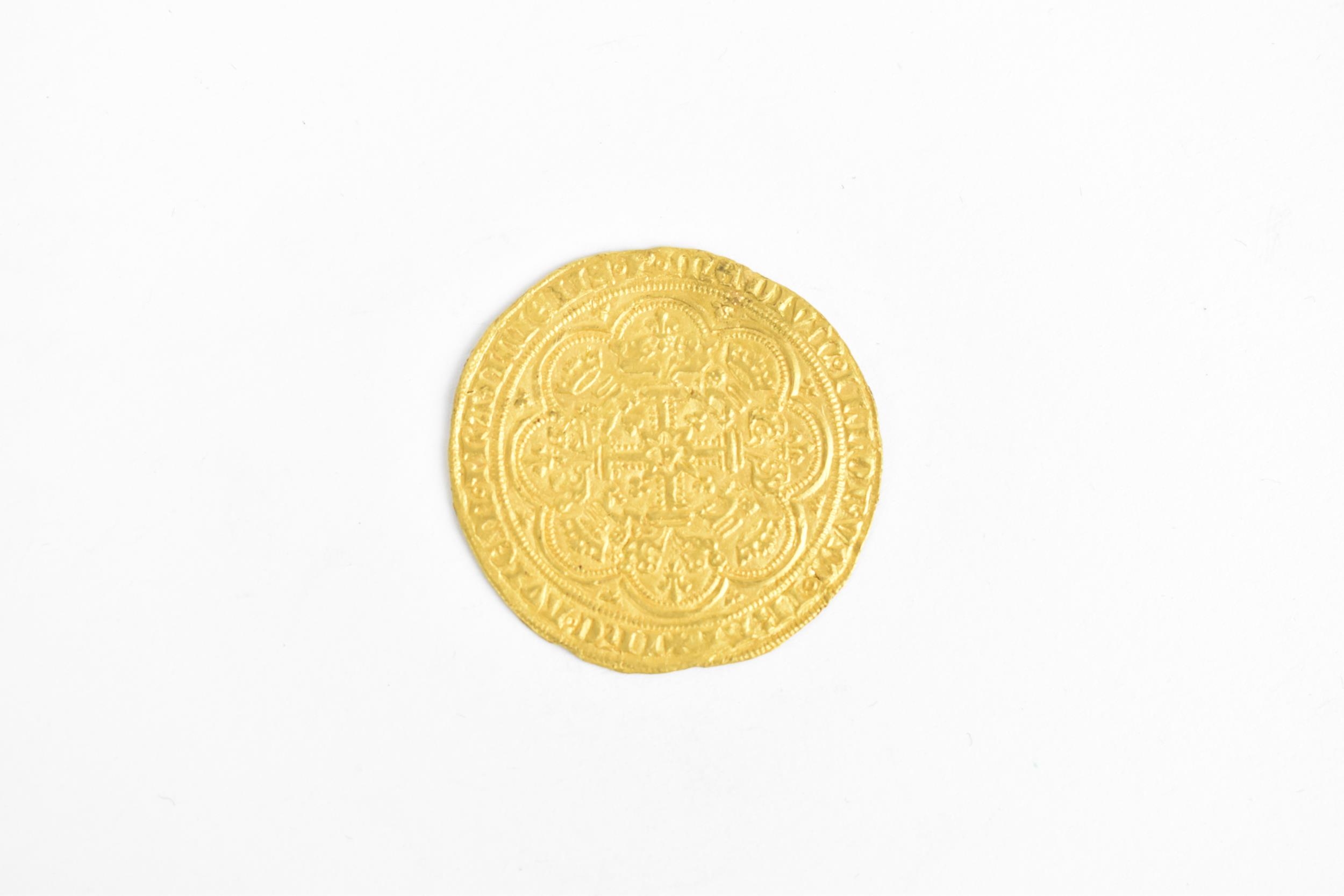 Kingdom of England - Edward III (1327-1377) gold Noble, mm. cross 2 (1354-1355) portrait of the - Image 2 of 7