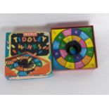 A vintage Merit Tiddleywinks game with counters, in a card box Appearing on Bargain Hunt Location: