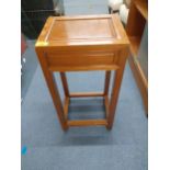 A small square formed Chinese occasional table, 60cm high Location: