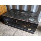 An early 20th century Marshall Improved Air & Water Tight chest, 35h x 91w, Location: