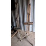 Two extending beech artists easels, Location: