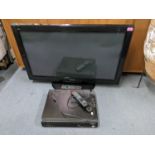 A Panasonic Viera 37" TV and a DVD VHS player Location: