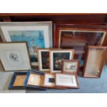 A collection of miscellaneous prints and frames Location: G