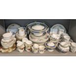 A mixed lot to include W H Grundley part dinner service, a part dinner, coffee and tea service,