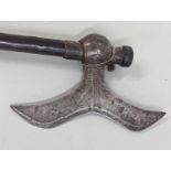 A 19th century Indian Bulova fighting axe, on later hilt, Location: