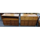 Two Nathan Tapley teak units Location: