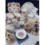 A Tuscan Windsor part tea set, a Richmond Blue Rock part tea set, a Paragon Silver Jubilee of The