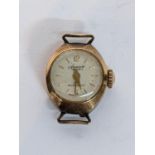 A vintage 9ct gold Accurist ladies manual wind wristwatch 5.6g Location: