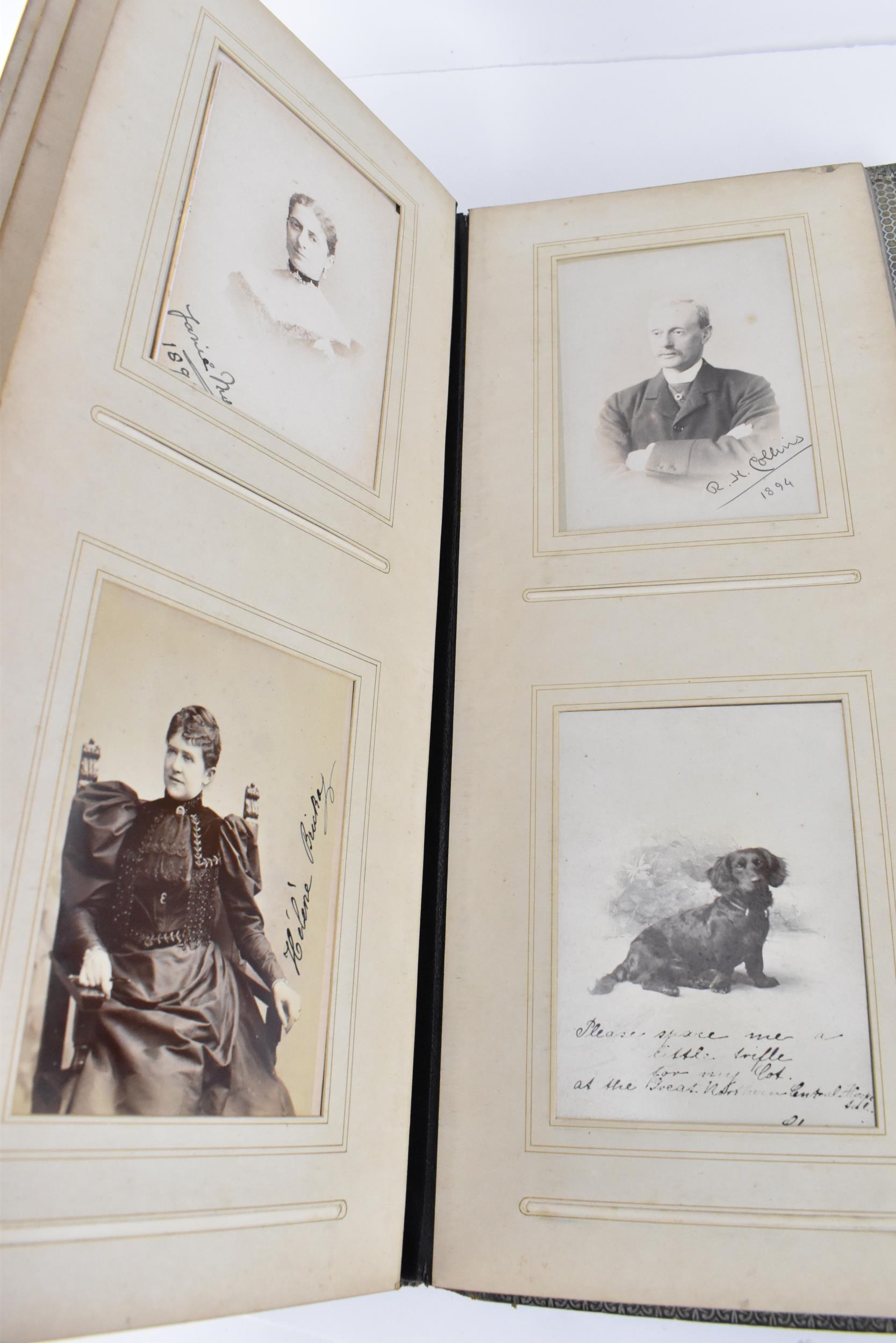 Royal Interest- A late Victorian leather bound photograph album, presented to Mrs A.D. Harkness by - Image 10 of 11