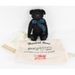 A limited edition Steiff musical bear: 'The Black Watch', no. 608 out of 2,000, with hump back,
