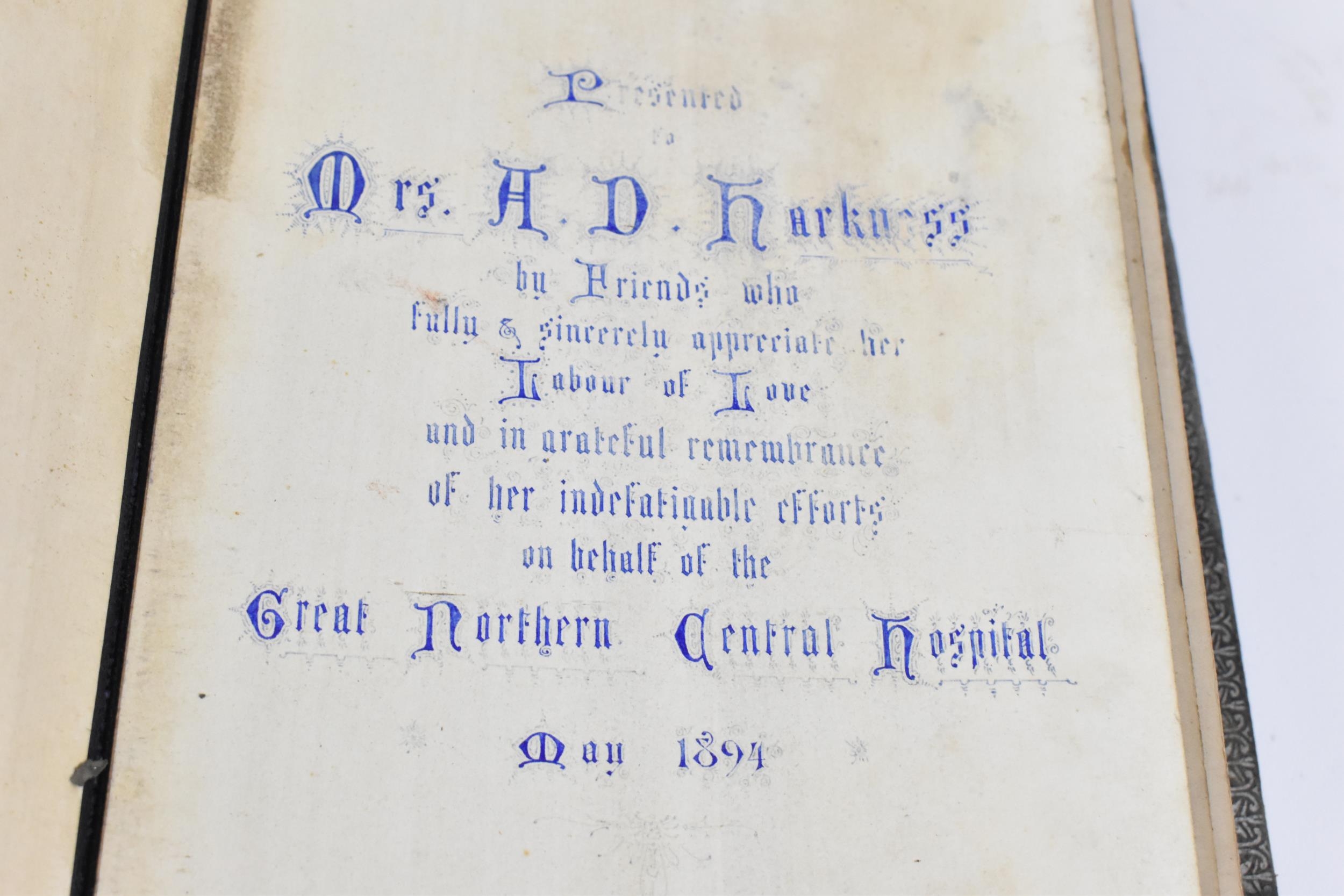 Royal Interest- A late Victorian leather bound photograph album, presented to Mrs A.D. Harkness by - Image 3 of 11