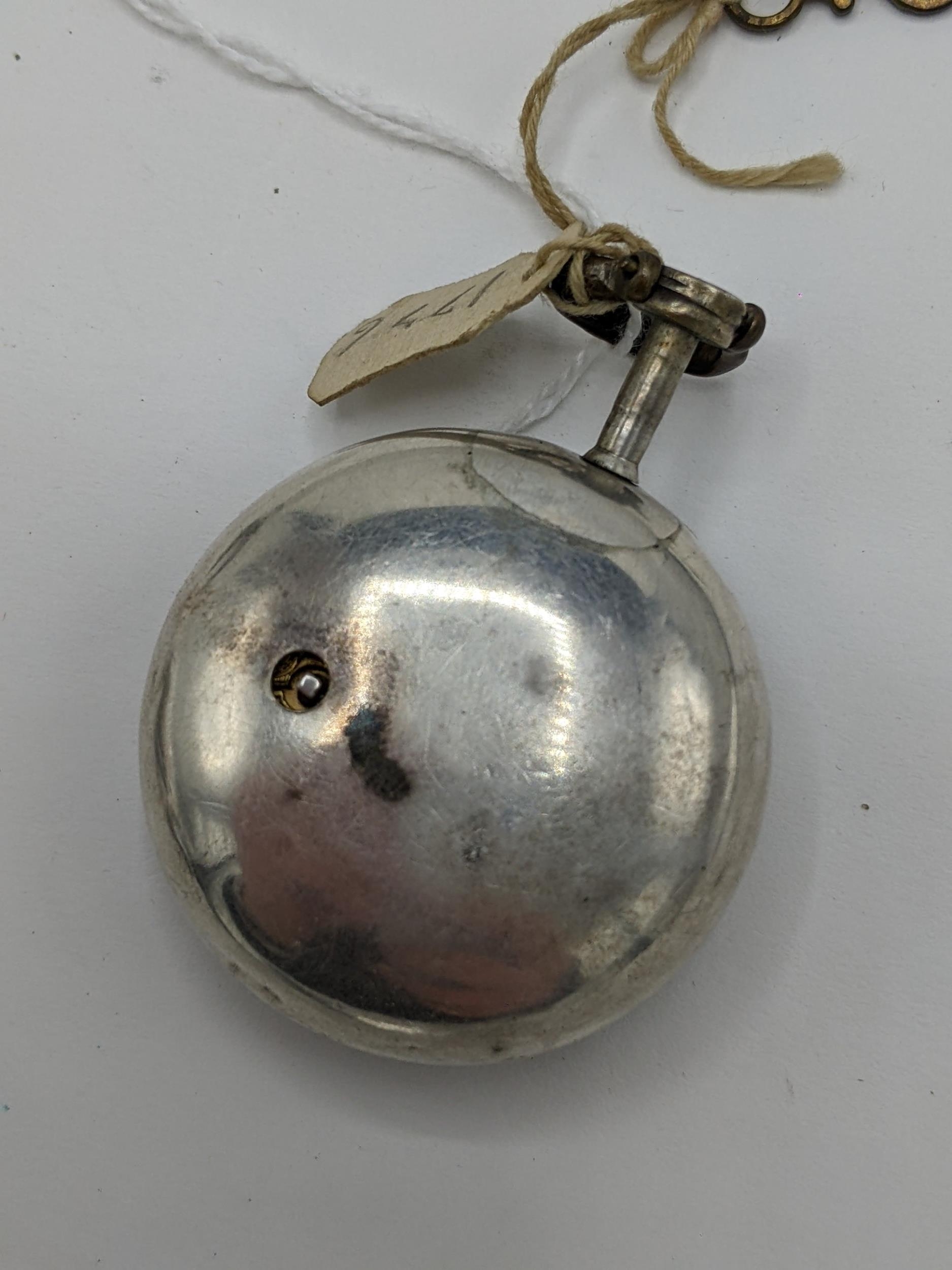 An early 19th century tortoise shell and silver cased pocket watch, designed for the Turkish market, - Image 9 of 12