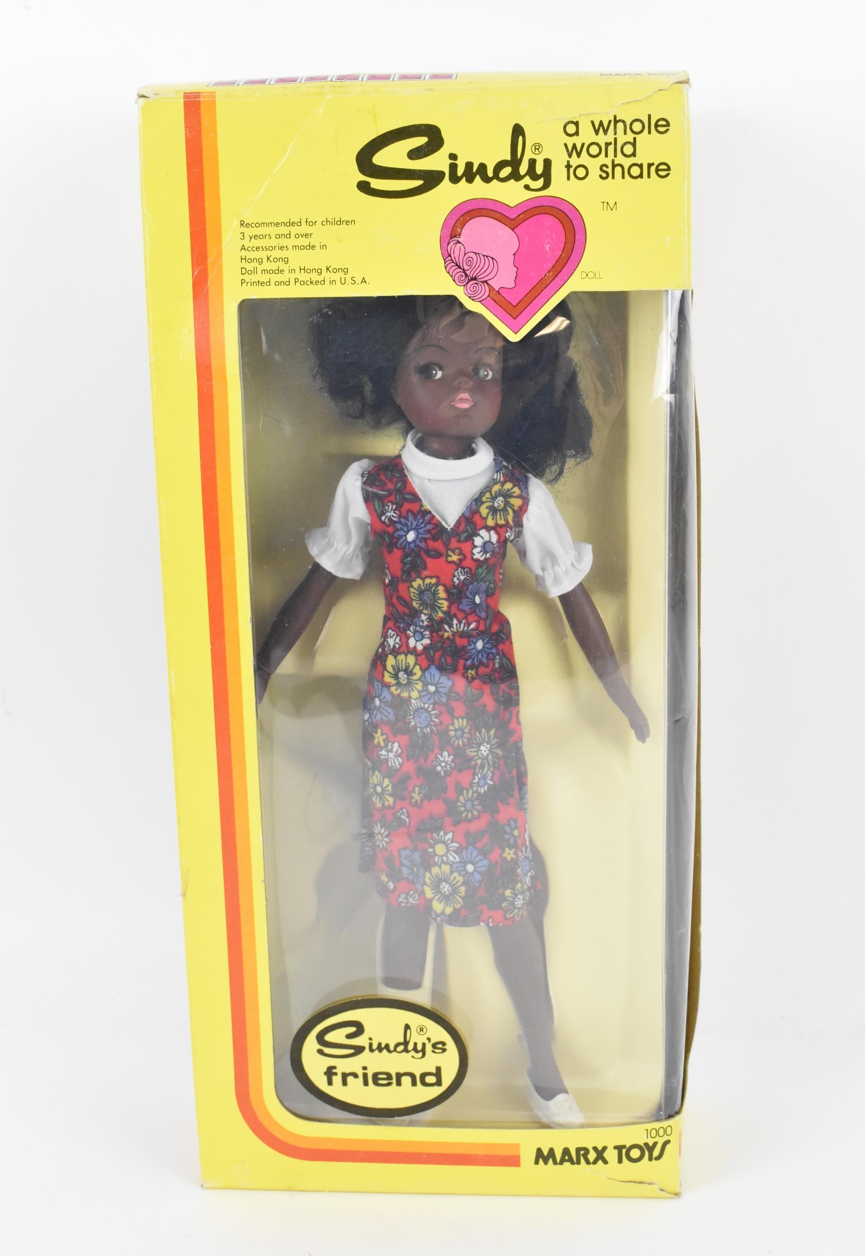 A vintage Sindy's friend Gayle doll by Marx Toys, circa 1978, in original box with posing stand, the