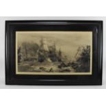 William Lionel Wyllie RA (1851-1931) British 'The battle of Trafalgar', etching, signed lower