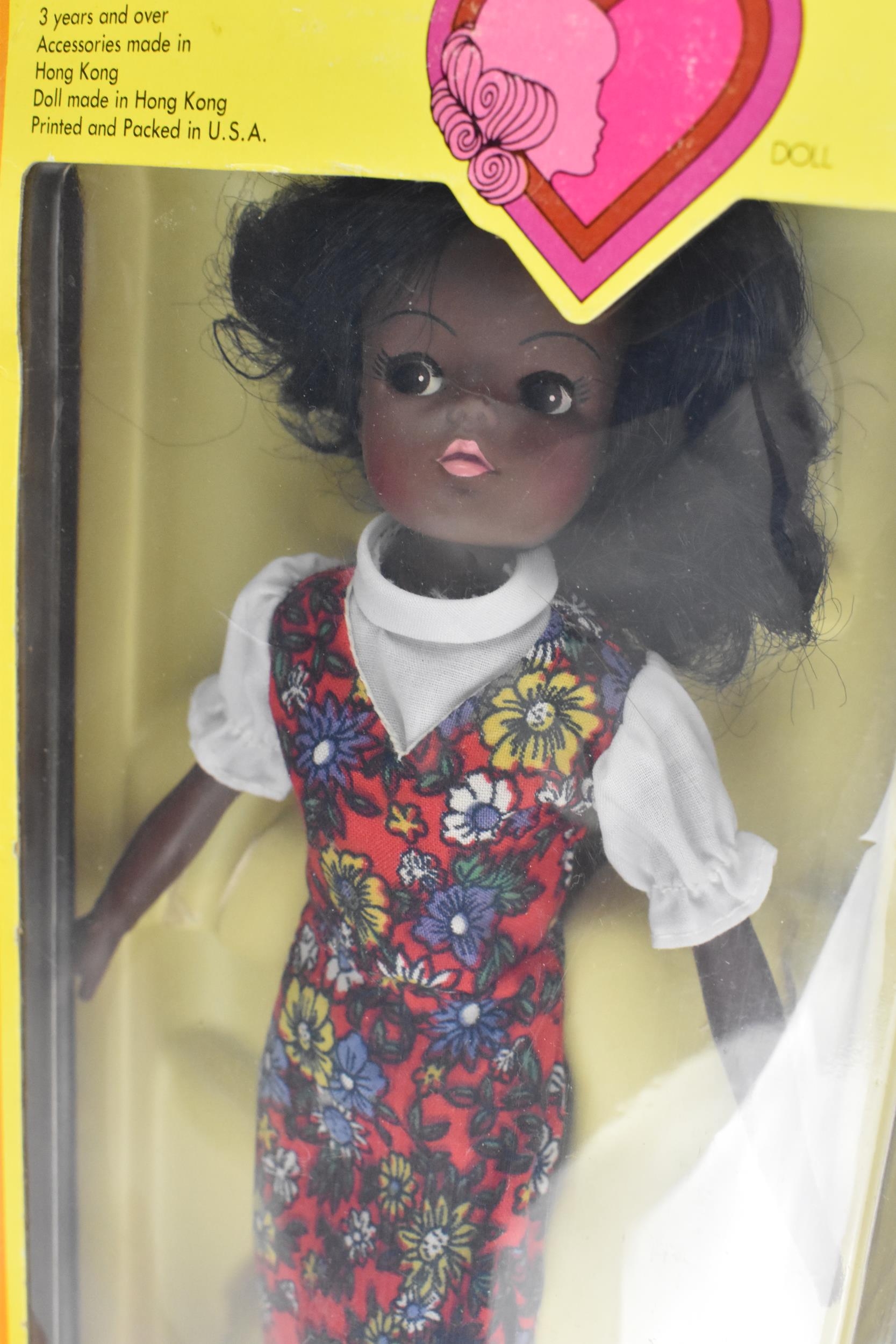 A vintage Sindy's friend Gayle doll by Marx Toys, circa 1978, in original box with posing stand, the - Image 2 of 5