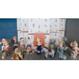 Royal Copenhagen - a group of 12 mini circus collection figures and models with original boxes No