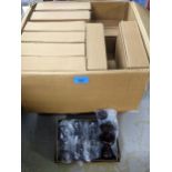 A box of as new Bakalite style brown plastic door handles (80) Location: