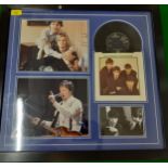The Beatles and Paul McCartney montages to include a framed 'Can't buy Me Love' 45rpm single with