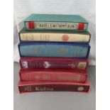 Books-A collection of Folio Society books to include 'Travels with my Aunt' 'Grimms Fairy Tales', '