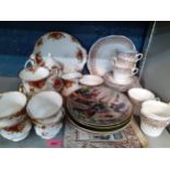 Mixed ceramics to include a Royal Albert Old Country Roses 5 setting tea set. Location: 9.4