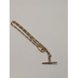 A 9ct gold bar link bracelet, total weight 11.4g Location: