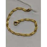 A 18ct gold bar link bracelet, total weight 11.4g Location: