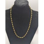A 9ct gold twisted necklace A/F, 4.5g Location:
