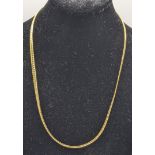 A boxed two tone 9ct gold flexible woven style necklace, total weight 9.4g Location: