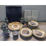 A mixed lot to include Tintagel pottery set of twelve Copenhagen Hans Christian Andersen plates,