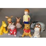 A set of Walt Disney Beswick porcelain models Winnie the Pooh Location: