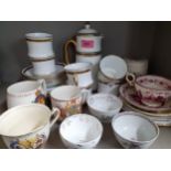 A small quantity of ceramics to include a Cauldon china part coffee set Location: