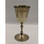 A Mordun silver goblet hallmarked London 2003, total weight 202.1g Location: