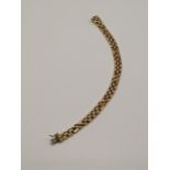 A Mordun 9ct gold chain link bracelet, total weight 14.1g Location: