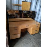 A mid 20th century Stag John & Sylvia Reed dressing table, 118cm h x 127cm w, together with matching