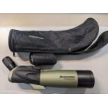 A Celestian Ultima 80 spotting scope with bag and tripod. Location: