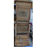 A teak slatted garden lounge chair Location: