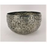 An Oriental export silver bowl, late 19th/early 20th century