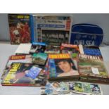A mixed lot of mainly football related items to include football monthly magazines, soccer stars
